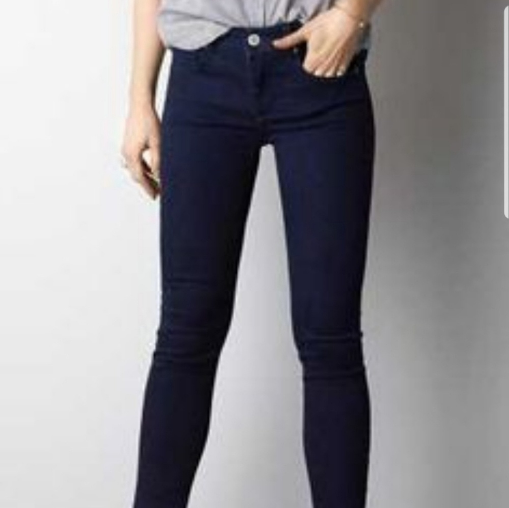 3/$15 American Eagle Super skinny dark wash jeans